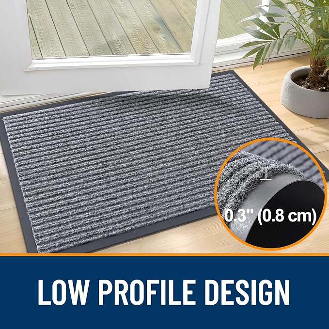 OLANLY Front Door Mat 59x34, Waterproof Heavy-Duty Indoor Outdoor Doormat | - Image 4