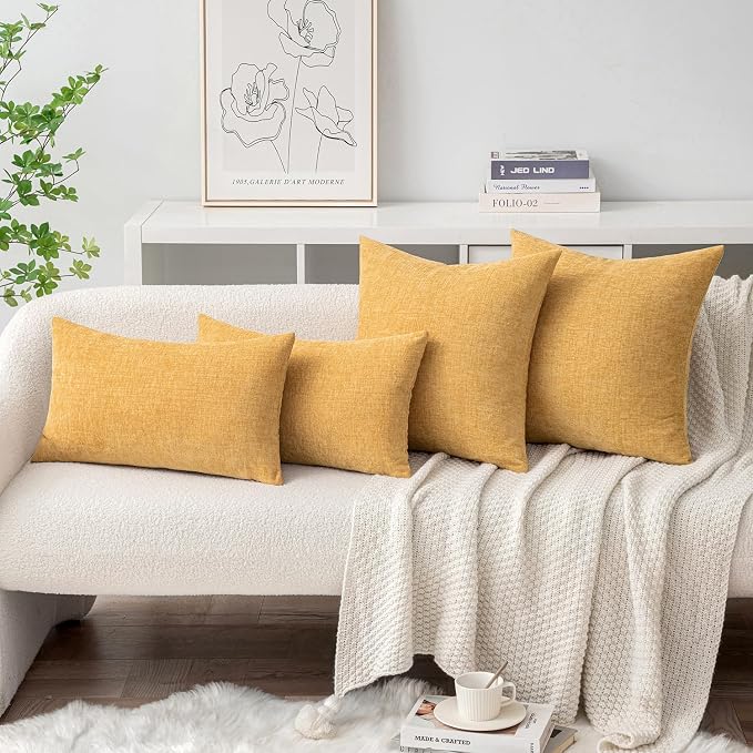 MIULEE Spring Home Decor Pack of 2 Couch Throw Pillow Covers 16x16 Inch Soft - Image 4