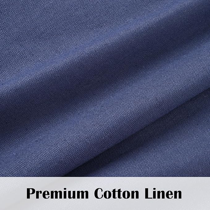 FRAMICS Farmhouse Cotton Linen Curtains - Image 5