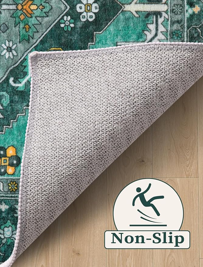 SERISSA 2x5 Washable Non Slip Boho Runner Rug - Image 3