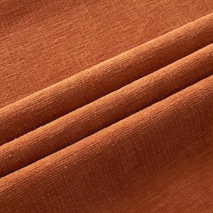MIULEE Halloween Fall Burnt Orange Chenille Couch Pillow Covers, 16x16 | Set of - Image 2