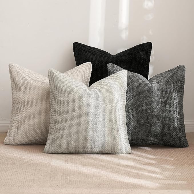 MIULEE Pack of 4 Couch Halloween Throw Pillow Covers 18x18 Inch Neutral - Image 4