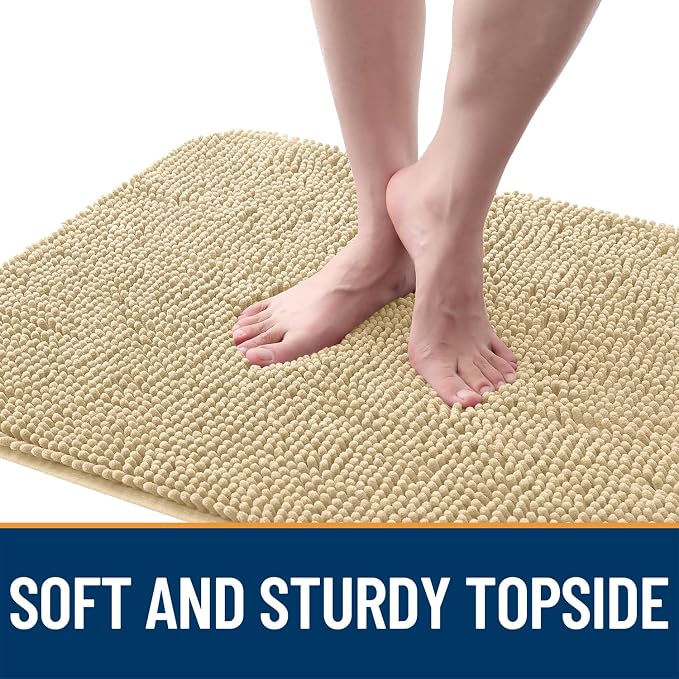 OLANLY Dog Door Mat for Muddy Paws 40x24, Super Absorbent Chenille Mud Mat | - Image 4