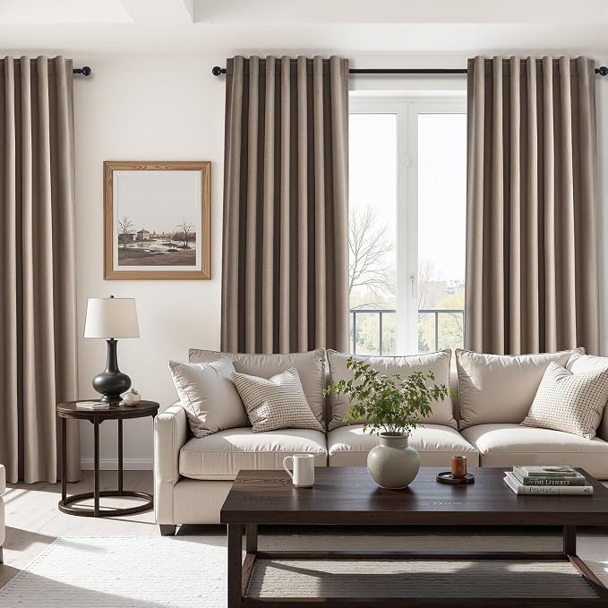 Topfinel 78 Inch Black Out Living Room Boho Curtains 2 Panels Set Room - Image 7