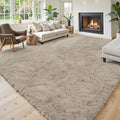 Area Rugs 9x12 Living Room, Shaggy Carpet Soft Plush Furry Bedside Rug Large by Junhejiamei