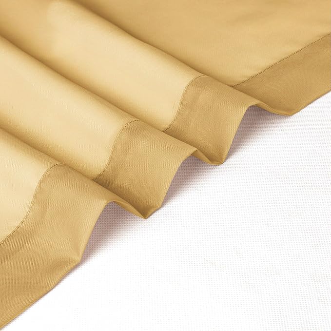 Chyhomenyc Gold Sheer Valances for Windows - Image 7