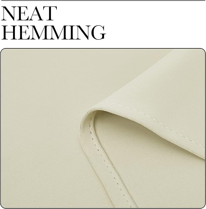NICETOWN Beige Room Darkening Curtains 96" Long - Image 8