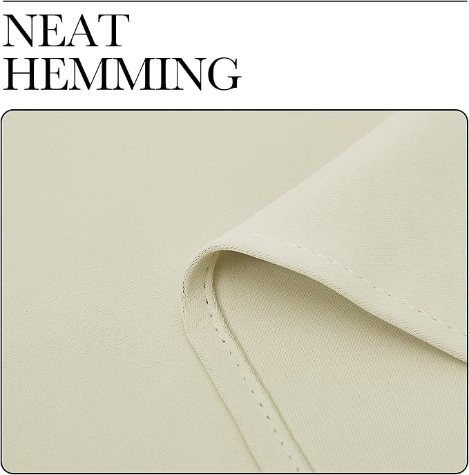 NICETOWN Beige Room Darkening Curtains 78" Long - Image 8
