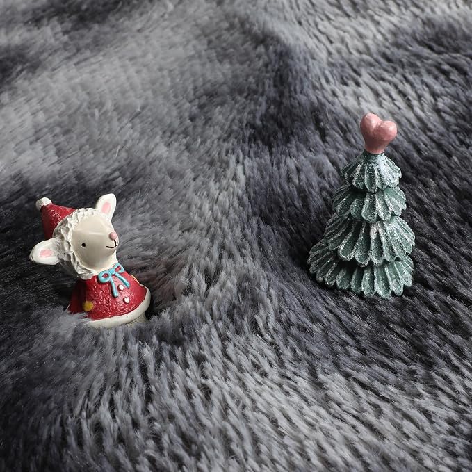 Amdrebio Tie-Dyed Dark Grey Cool Round Rug 4Ft - Image 2