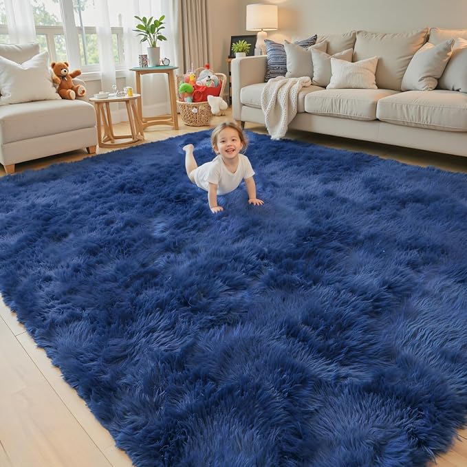 Rugs for Bedroom 4x6, Alfombras para Salas Shag Large Plush Soft Area Rug - Image 6