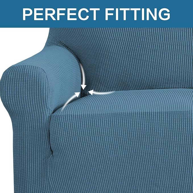 H.VERSAILTEX Armchair Cover High Stretch Sofa Slipcover 1 Piece Couch Covers - Image 5