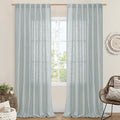 Living Room Linen Curtains 95 Inch by LAMIT