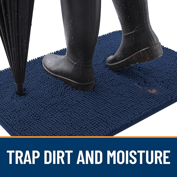 OLANLY Dog Door Mat for Muddy Paws 59x20, Super Absorbent Chenille Mud Mat | - Image 2