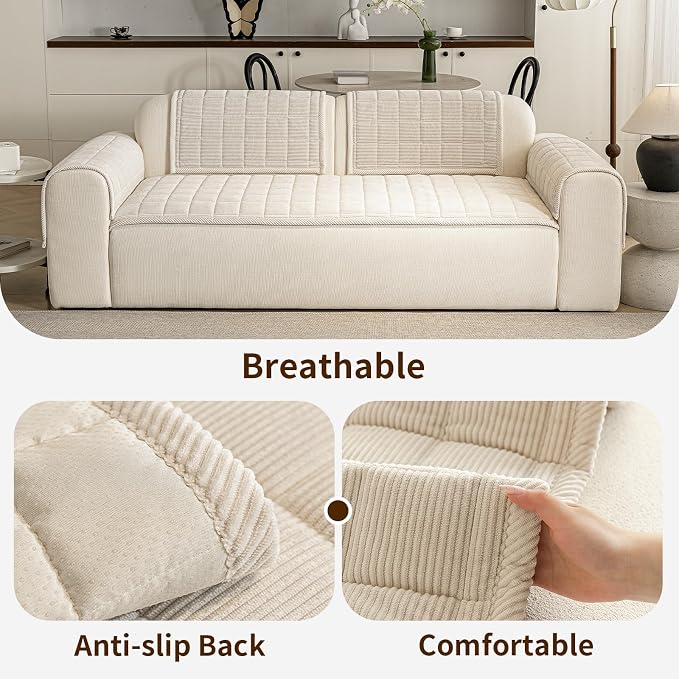 Couch Covers for Dogs Washable, 27.6"x59.1" Non Slip Couch Covers for Loveseat - Image 4