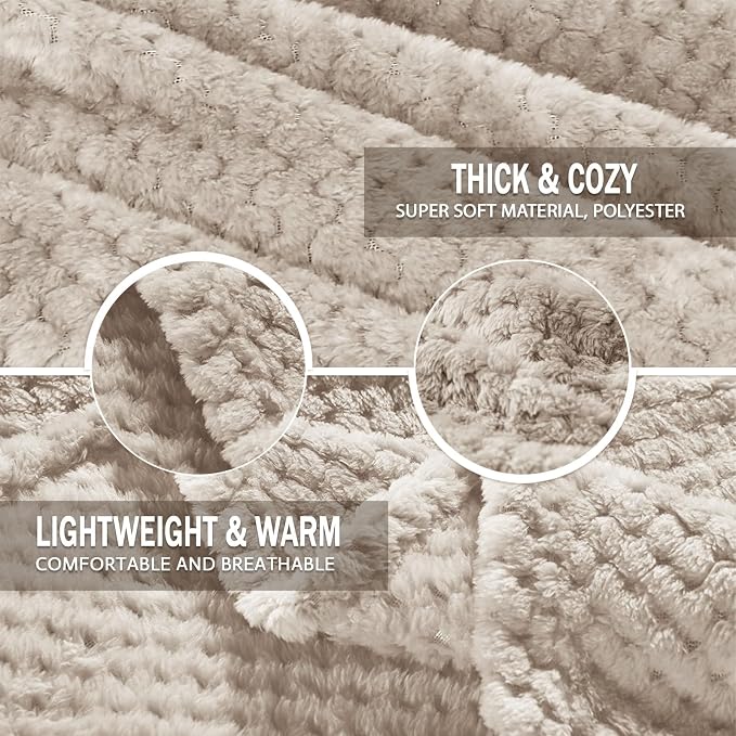 Exclusivo Mezcla Fleece Bed Blanket Queen Size, Super Soft and Warm Blankets - Image 7