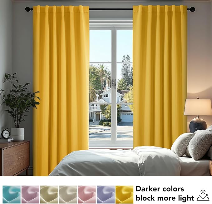 Deconovo Back Tab and Rod Pocket Blackout Curtains - Image 4