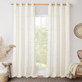 LAMIT Living Room Linen Curtains 90 Inch by LAMIT