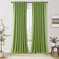 100% Blackout Curtains 102 Inch Length 2 Panels Set by Guken