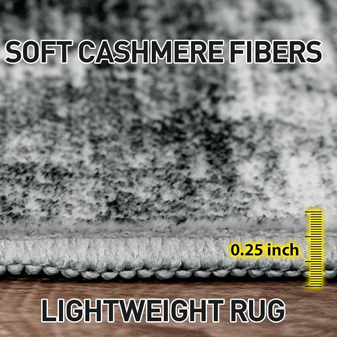 9x12 Area Rugs Washable Rug: Modern Abstract Living Room Rug Soft Anti-Skid - Image 6