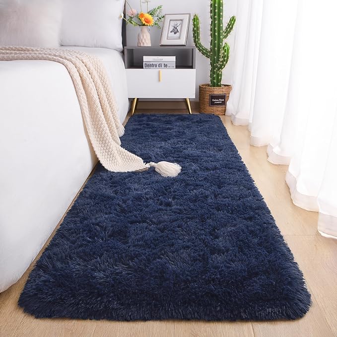 Chicrug Soft Runner Rug for Bedroom Living Room Plush Fluffy Rug 2x6 Feet by ChicrugHomeDecor