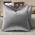 GIGIZAZA Dark Grey Velvet Throw Pillow Covers 18x18 Pack of 2 | Decorative by GIGIZAZAFocusingonhomedecoration