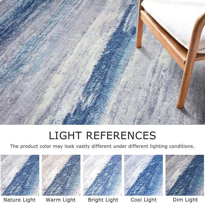 KOZYFLY Modern Abstract Small Area Rugs, 2x3 Washable Kitchen Rug Non-Slip Soft - Image 5