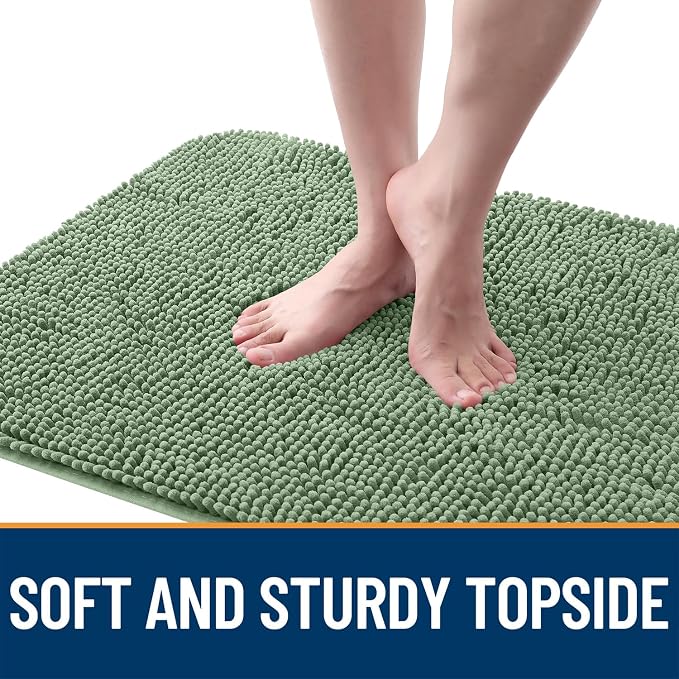 OLANLY Dog Door Mat for Muddy Paws 47x32, Super Absorbent Chenille Mud Mat | - Image 4