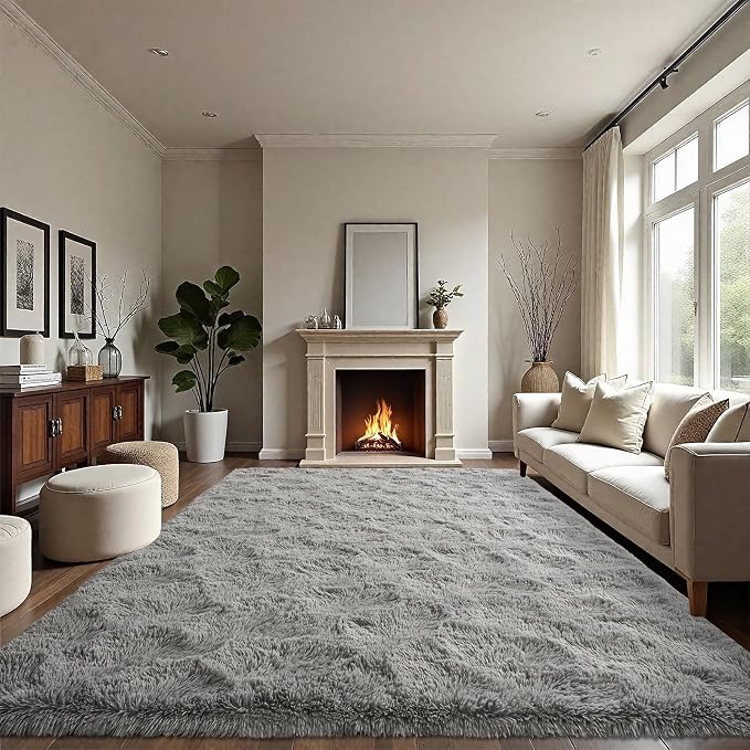 LOCHAS Area Rugs Fluffy Living Room Carpets - Image 4
