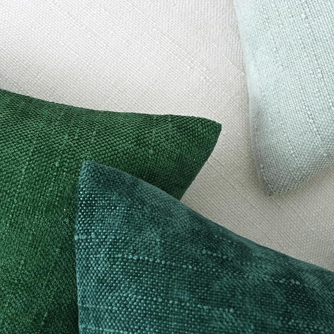 Set of 4 Soft Textured Decorative Throw Pillow Covers 20x20 Inch Cozy Farmhouse - Image 5