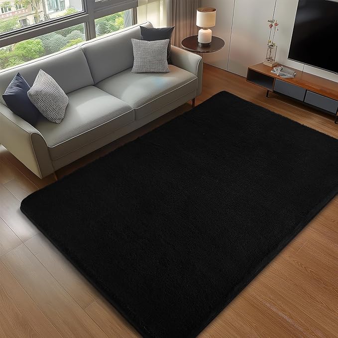 Sour Lemon 9x12 Area Rugs for Living Room, Soft Large Area Rug Fluffy Rugs for Bedroom，Machine Washable Area Rug Non Slip Carpet Rug for Living Room Playroom Kids Room Home Decor