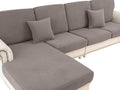 LA MEACK Couch Cushion Covers Seat Cushion Cover Stretch Couch Cover Separate by LA+MEACK