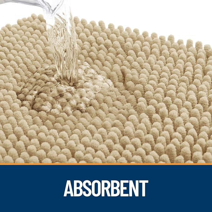 OLANLY Dog Door Mat for Muddy Paws 54x32, Super Absorbent Chenille Mud Mat | - Image 3