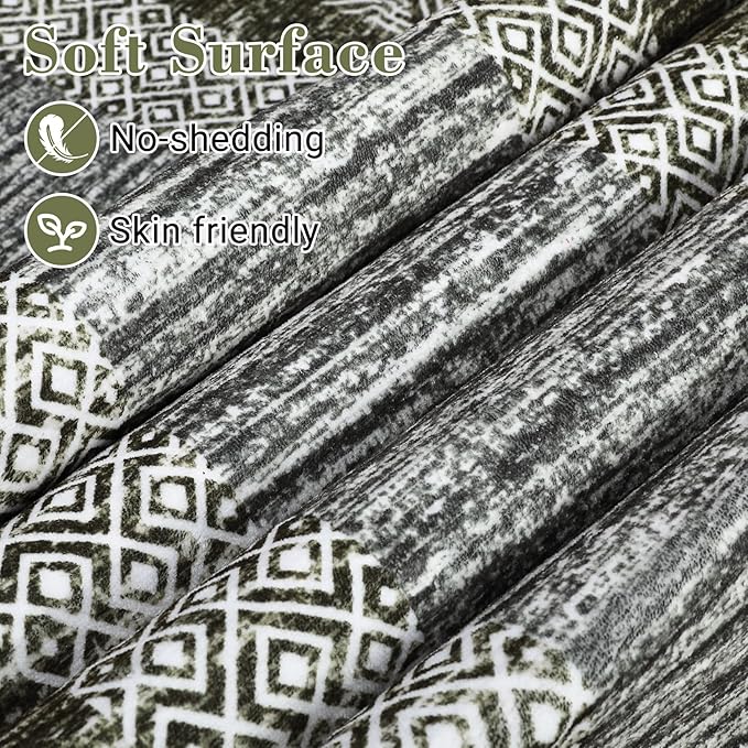 GarveeHome Modern Geometric Area Rug 4x6 Distressed Bordered Washable Non Slip - Image 4