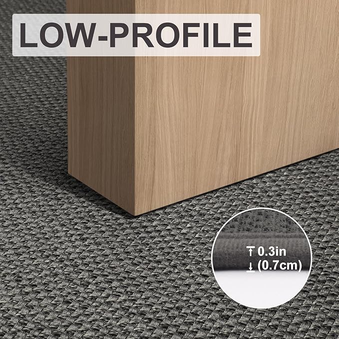 LEKEEPGO Door Mat 24"x36", Non Slip Door Mat Indoor Entrance, Rubber Backing Front Indoor Door mat Washable Absorbent Low-Profile Entryway Entry Resist Dirt Inside Door Mats, Grey