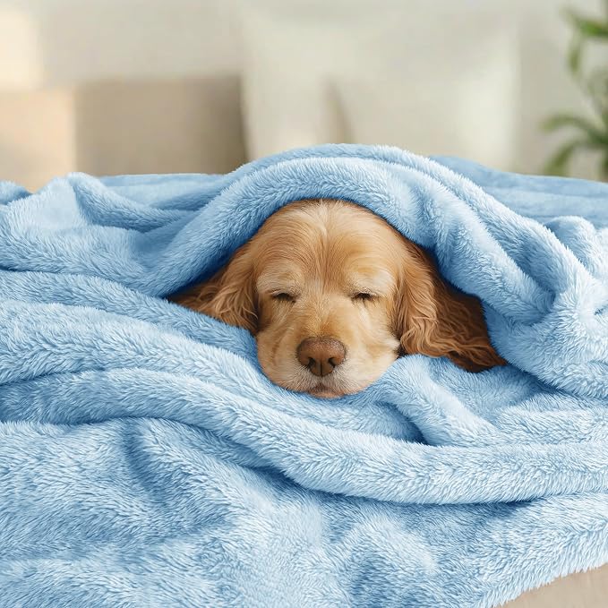 Exclusivo Mezcla Plush Fuzzy Fleece Bed Blanket Twin Size, Super Soft, Fluffy - Image 3