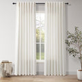 Natural Linen Curtains 80 Inch Length by Nanspring