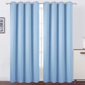 Blackout Curtains 66 x 84 inch/Sky Blue Curtains Set of 2 Panels/Thermal by Lemomo