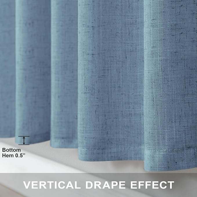 Pitalk Blue Curtains 38 Inch Wide - Image 8