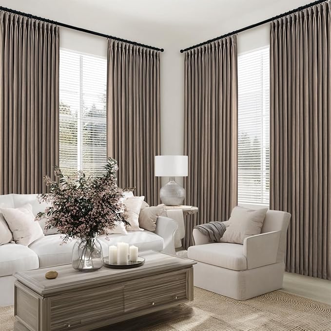 Topfinel 108 Inch Curtains 1 Panels Set, One Packs Pinch Pleat Back Tab Dark - Image 7