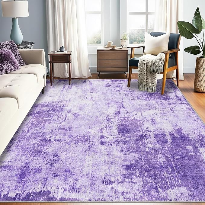 RELEANY Washable 9'x12' Abstract Area Rug by RELEANY