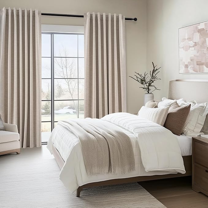 Extra Long Linen Blackout Curtains 132 Inches Long - Image 7