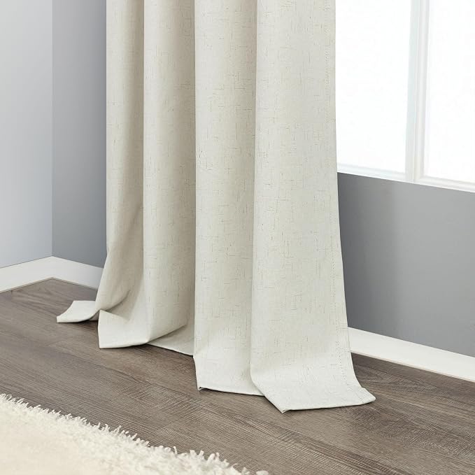 Pitalk Living Room Curtains 90 Inches Long 2 Panels Set Blackout Darkening - Image 8
