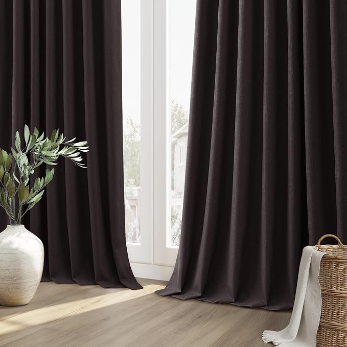100% Blackout Curtains 84 Inch Length 2 Panels Set - Image 10