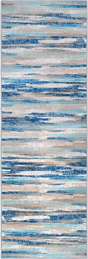 Lansny Modern Abstract Runner Rug 2.6x12 - Image 9