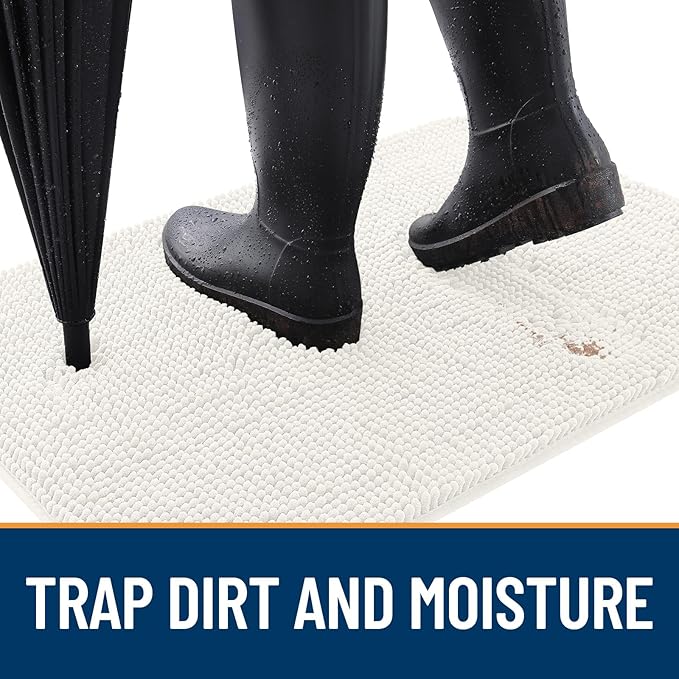 OLANLY Dog Door Mat for Muddy Paws 44x32, Absorbs Moisture and Dirt, Absorbent - Image 2