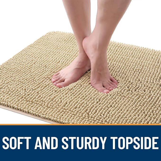 OLANLY Dog Door Mat for Muddy Paws 59x20, Super Absorbent Chenille Mud Mat | - Image 4