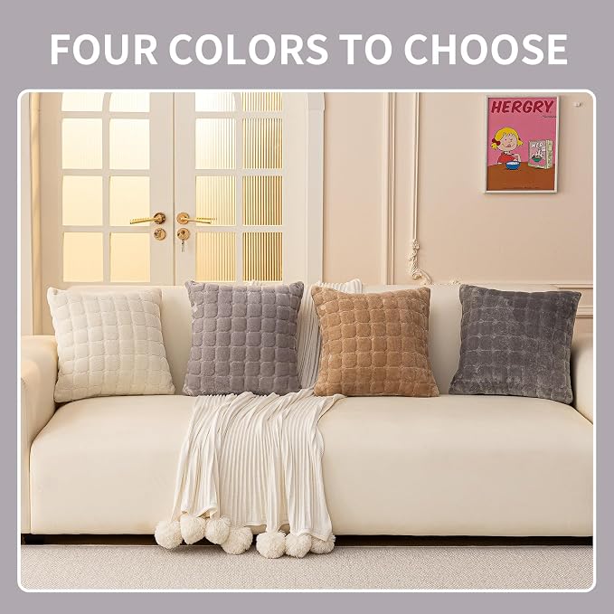Velvet Throw Pillow Covers 12×20 Inch Decorative Pillows Cover Neutral Soft - Image 5
