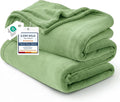 Bedsure GentleSoft Fleece Bed Blankets Full Size Green by BEDSURE