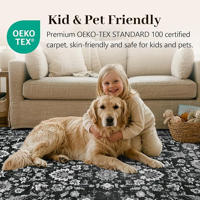 9x12 Ft Extra Large Area Rugs for Living Room, Soft Non-Slip Machine Washable - Image 5
