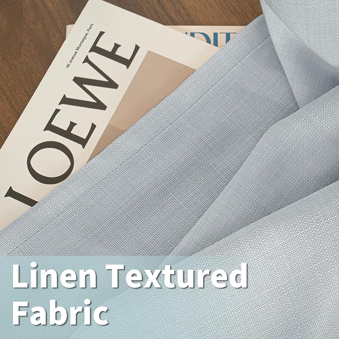 Semi Sheer Linen Curtains 90 Inch - Image 2